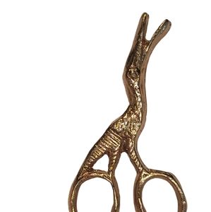 Crane Scissor Lapel Hat Jacket Pin - Sewing Quilting Embroidery -